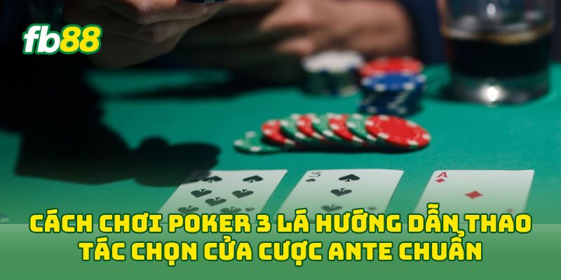 Cách Chơi Poker 3 Lá - Luật Dành Cho Người Mới Nhập Bàn Cách Chơi Poker 3 Lá - Luật Dành Cho Người Mới Nhập Bàn